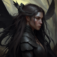 a strong fighter with long hair, reptile skin with a tail, black wings slightly burnt, swamp landscape, fantasy magic, braids , dark light night, intricate, elegant, sharp focus, illustration, highly detailed, digital painting, concept art, matte, art by WLOP and Artgerm and Greg Rutkowski and Alphonse Mucha, masterpiece